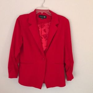 Forever 21 red blazer